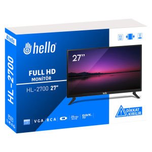 Hello HL-2700 27'' 12Volt Adaptörlü Full HD Led Monitör