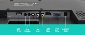 Hello HL-2700 27'' 12Volt Adaptörlü Full HD Led Monitör