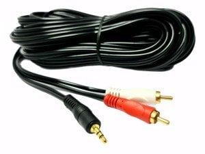 Powermaster 2Rca - 3.5mm Stereo Kablo 10Metre Gold