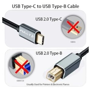 Fully G-534E Type-C USB-B 1.5 Metre Yazıcı Kablosu