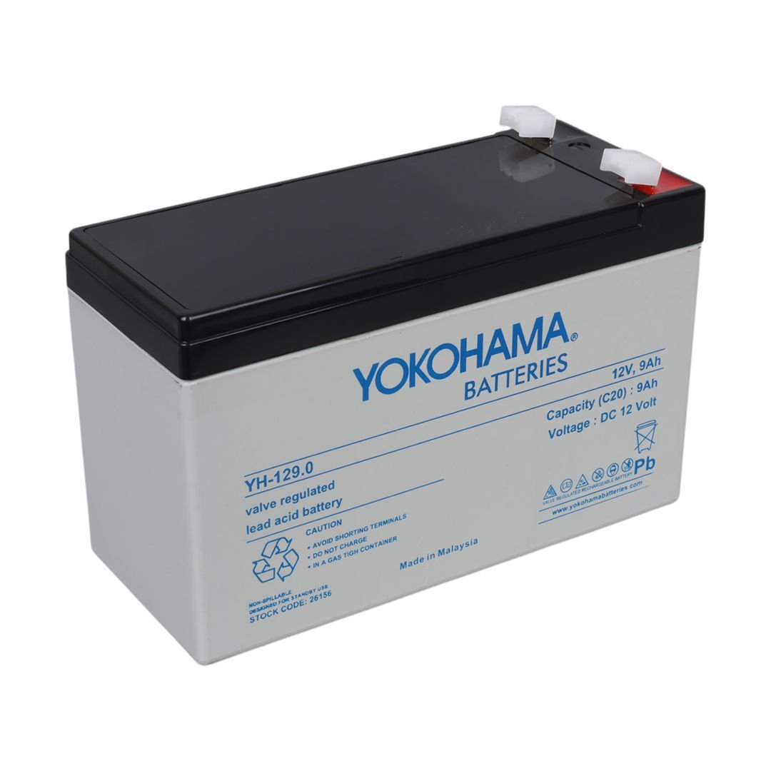 Yokohama 12Volt - 9Amper Akü YH-129.0 (150x65x90mm)