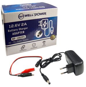 Wellpower WP-1202PA 12.6Volt 2Amper Akü Şarj Adaptörü