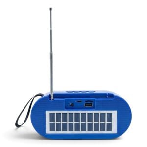 Rose SP-416 Güneş Enerjili Bluetooth Hoparlör FM Radyo - Mavi