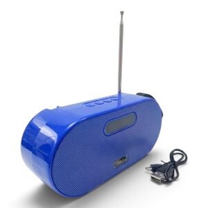 Rose SP-416 Güneş Enerjili Bluetooth Hoparlör FM Radyo - Mavi