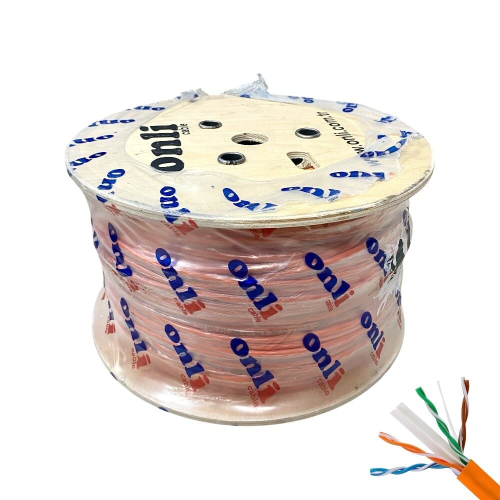 Onli 305Mt 23AWG UTP CAT6 Network Kablosu Turuncu Yerli Üretim