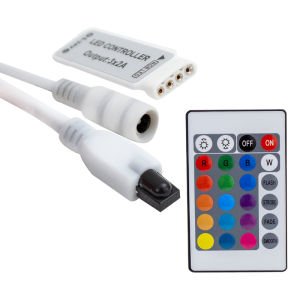 Powermaster 5-12-24Volt 3x2 Amper Mini 24 Tuşlu Led RGB Kontrol Cihazı
