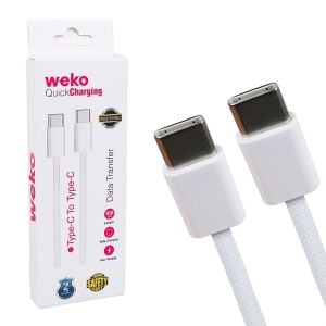 Weko Wk-26525 Type-C To Type-C Hızlı Şarj Ve Data Kablosu - 1Metre