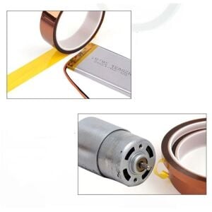 electroon 20mm 33mt Polyimid Yüksek Isı izolasyon Bandı Kapton Bant