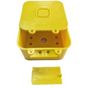 Kare Profesyonel Güvenlik Kamera Montaj Kutusu - Sarı