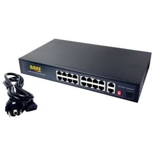 BAFF 16+2 Port 10/100/1000 Gigabit Al-Poe Switch