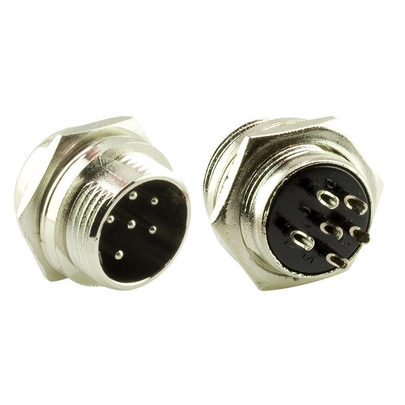 electroon 6 Pinli Erkek Şase Mayk Fiş