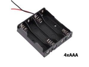 Electroon 4xAAA ince Kalem Pil Kutusu Kapaksız