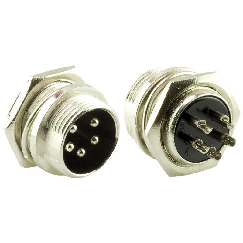 electroon 5 Pinli Erkek Şase Mayk Fiş