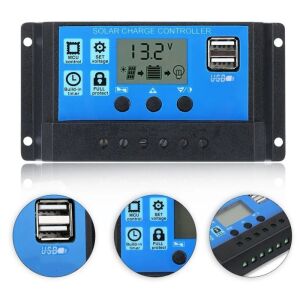 Hightek 12v - 24v 30A Solar Şarj Kontrol Cihazı