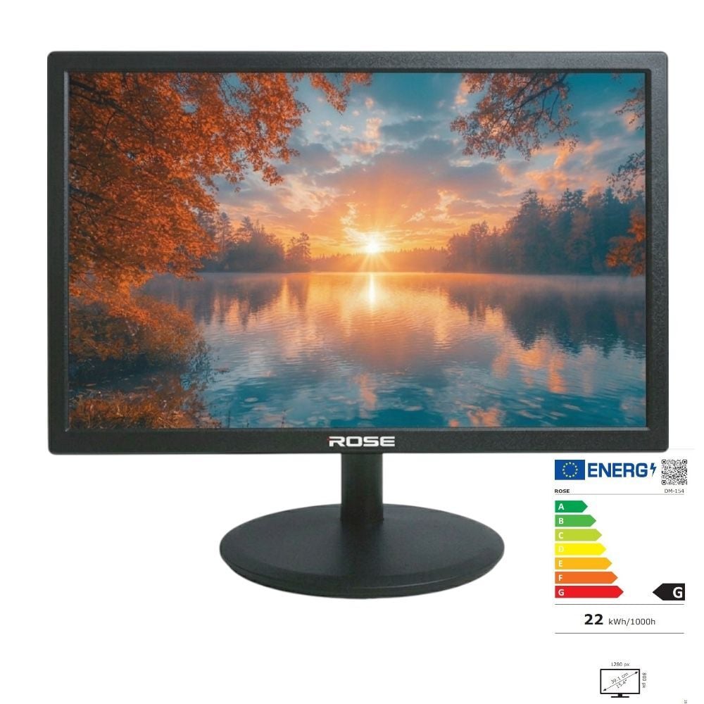 Rose DM-154 15.4'' 12Volt Adaptörlü Full HD Lcd Monitör