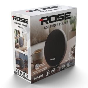 Rose HP-605 Şarjlı Dekoratif Masa Üstü Bluetooth Hoparlör 18x18x5cm