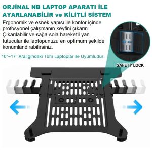 North Bayou FP-2 Vesa Montajlı Universal Notebook  Aparatı