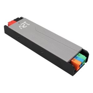 PowerMaster PM-26839 12Volt 10Amper 120Watt Slim Metal Kasa Adaptör Voltaj Göstergeli 189x51x27mm
