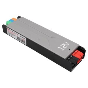 PowerMaster PM-26839 12Volt 10Amper 120Watt Slim Metal Kasa Adaptör Voltaj Göstergeli 189x51x27mm