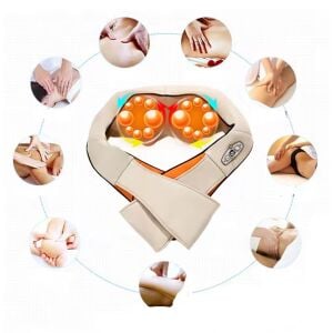 PowerMaster Bel Boyun Sırt Omuz Tüm Vücut Yastık Tip Masaj Aleti Boyundan Asmalı Ovmalı