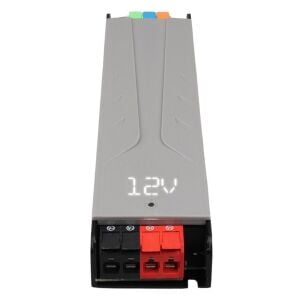 PowerMaster PM-26845 12/24/36/48Volt 9Amper 300Watt Metal Kasa Kademeli Adaptör Voltaj Göstergeli 218x51x27mm