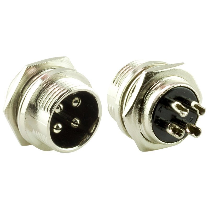 electroon 4 Pinli Erkek Şase Mayk Fiş