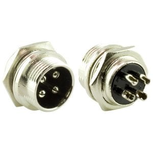 electroon 4 Pinli Erkek Şase Mayk Fiş