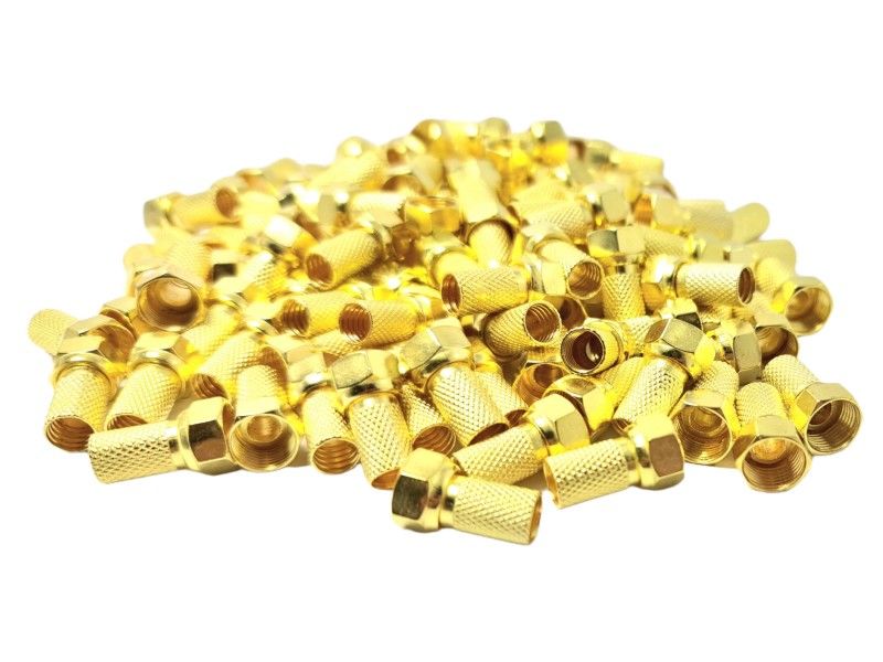 Powermaster RG6 Gold F Konnektör 100Adet