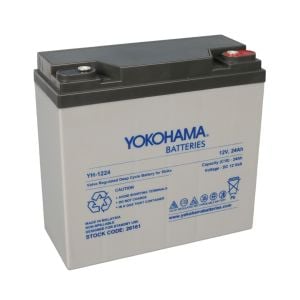 Yokohama YH-1224 12Volt 24Amper Elektrikli Bisiklet Aküsü (180x76x167mm)
