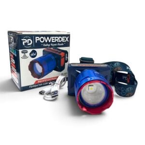 Powerdex PD-2572 60W 4000 Lümen Şarjlı LED Kafa Lambası 6400mAh Sensörlü Zoomlu