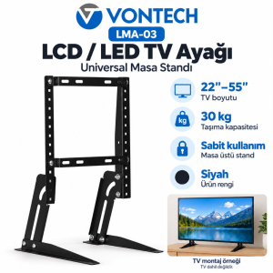Vontech LMA03 22-55inch Lcd-Led TV Ayak Masa Standı