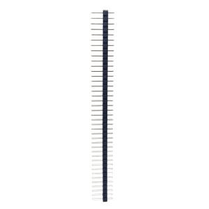 1x40 12mm 180Derece Erkek Pin Header Siyah - 1Adet