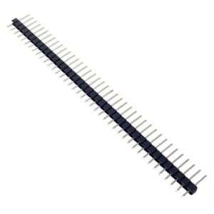 1x40 12mm 180Derece Erkek Pin Header Siyah - 1Adet