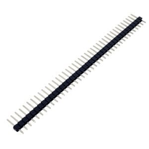 1x40 12mm 180Derece Erkek Pin Header Siyah - 1Adet