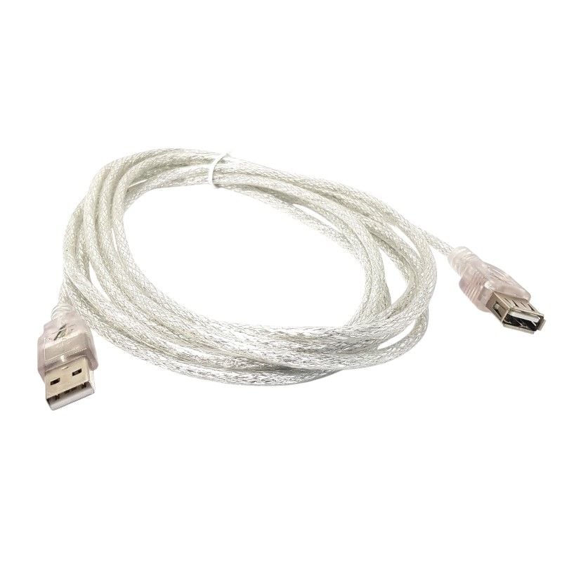 electroon 3Metre USB Uzatma Kablosu v2.0 Şeffaf