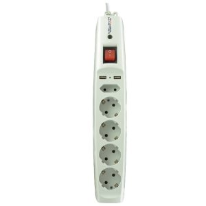 Powermaster 2mt 5Li Kısa Devre Akım Korumalı Priz 2xUSB Çıkışlı