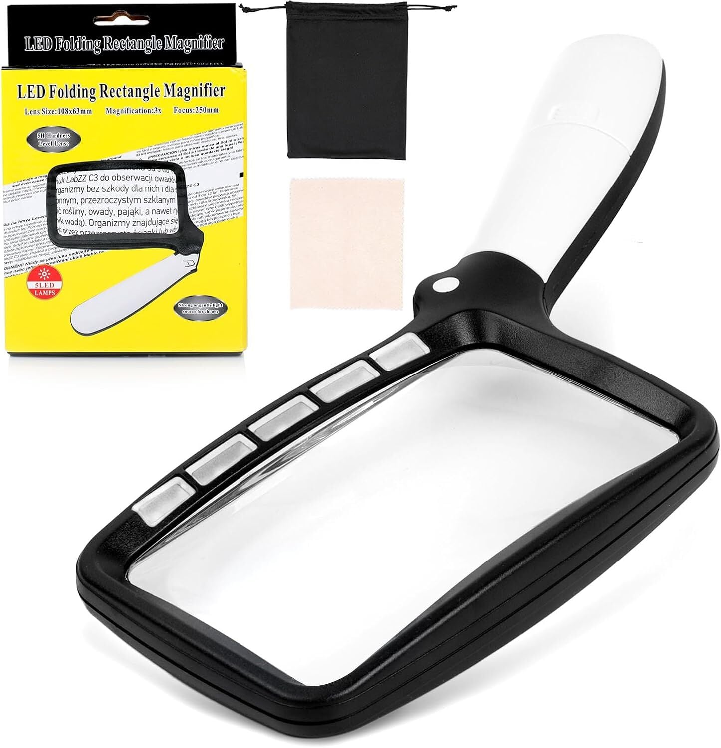 Powermaster PM-29154 El Tip 5Ledli Büyüteç