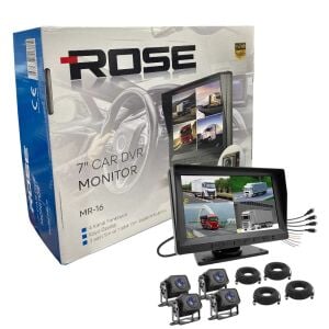 Rose MR-16 Full HD 7'' 4 Kameralı Araç DVR Monitör Set
