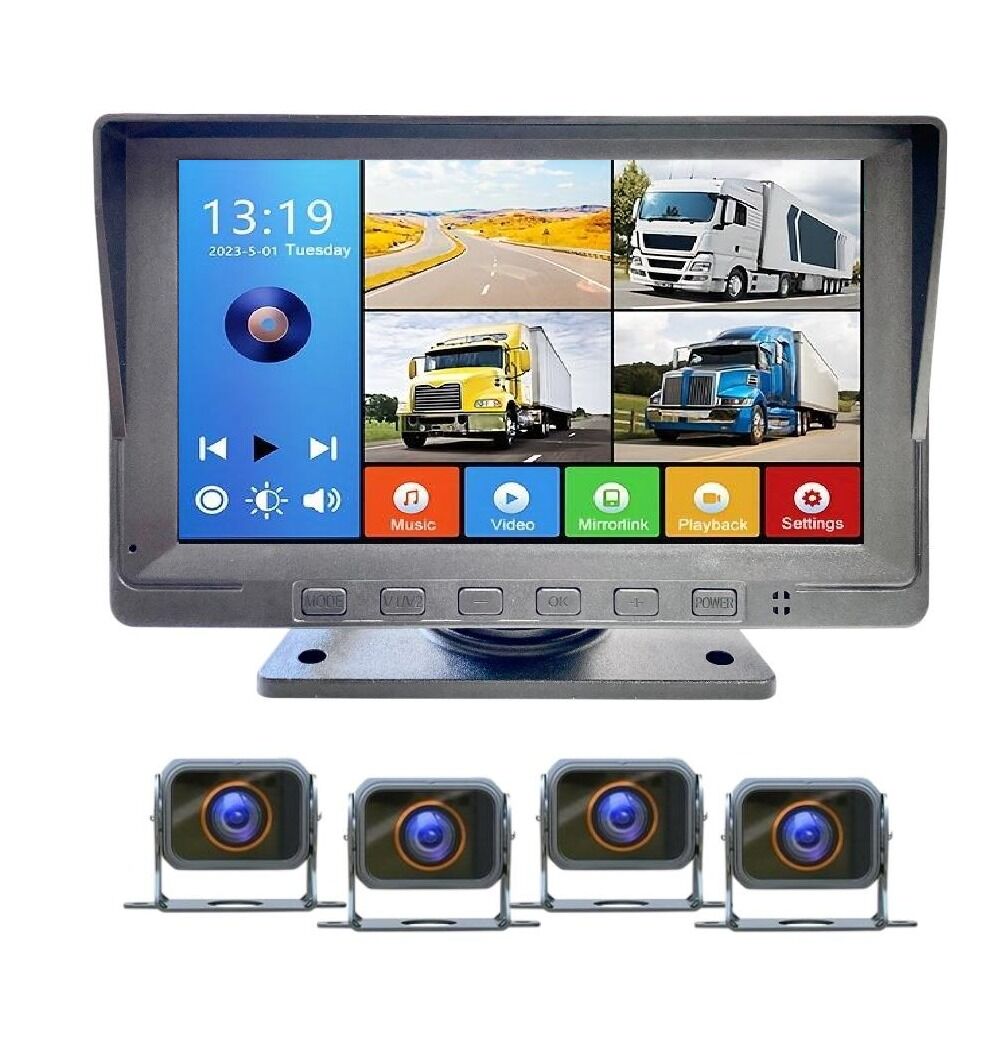 Rose MR-16 Full HD 7'' 4 Kameralı Araç DVR Monitör Set