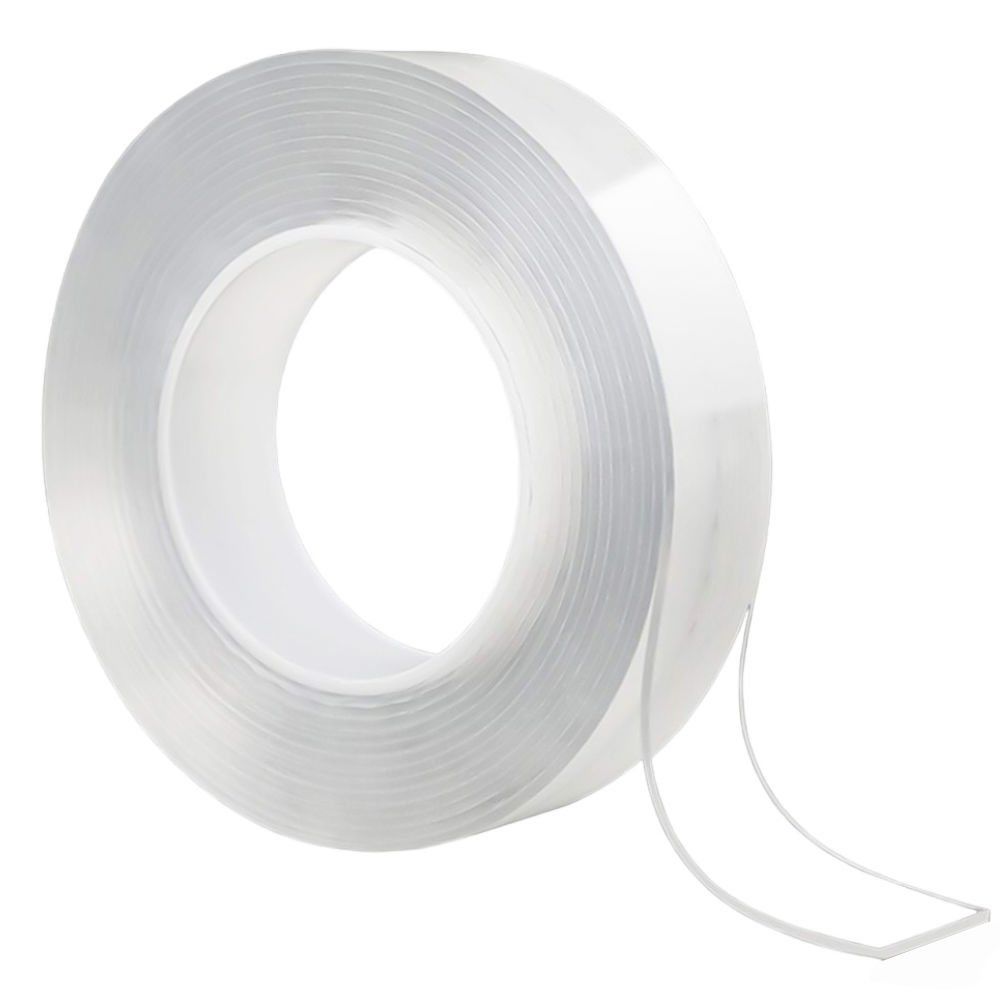 Sunup SN-24358 20mm 3 Metre Çift Taraflı Nano Teknoloji Süper Yapıştırıcı Şeffaf Bant