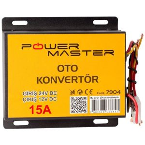 Powermaster 15Amper 24V-12V DC Konvertör
