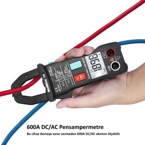 WellHise CM9 600A AC/DC Dijital Otomatik Pensampermetre True Rms