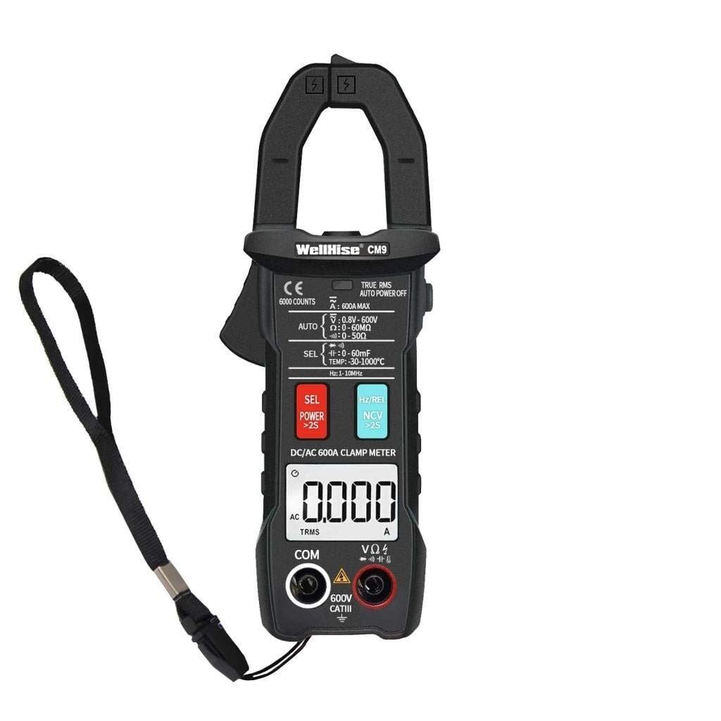 WellHise CM9 600A AC/DC Dijital Otomatik Pensampermetre True Rms