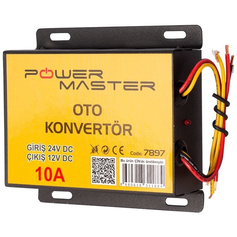 Powermaster 10Amper 24V-12V DC Konvertör