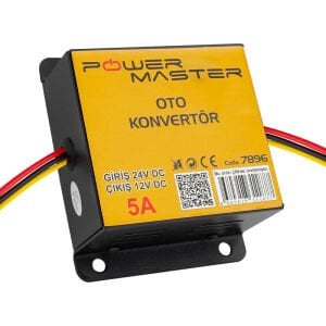 Powermaster 5Amper 24V-12V DC Konvertör