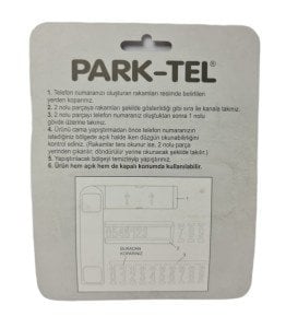 Park Tel Oto Cam Telefon Numaratörü - Açılır-Kapanır