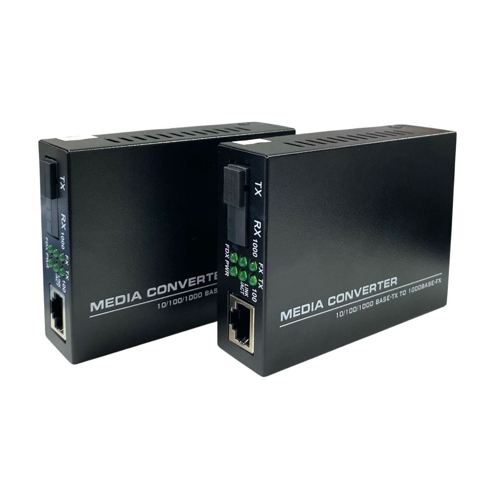 Novacom NVC-921SW Fiber Optik Media Converter Set