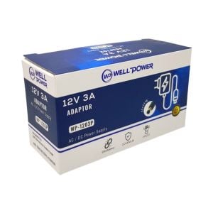 WellPower 12Volt 3Amper Plastik Kasa Adaptör 5.5x2.5mm Jak Fişli
