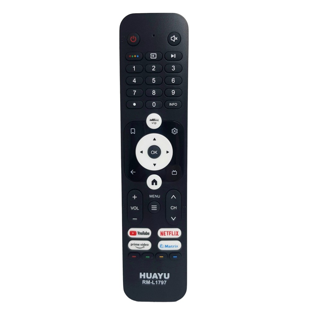 Haier YouTube-Netflix-Prime Video Tuşlu LED TV Kumanda Huayu RM-L1797