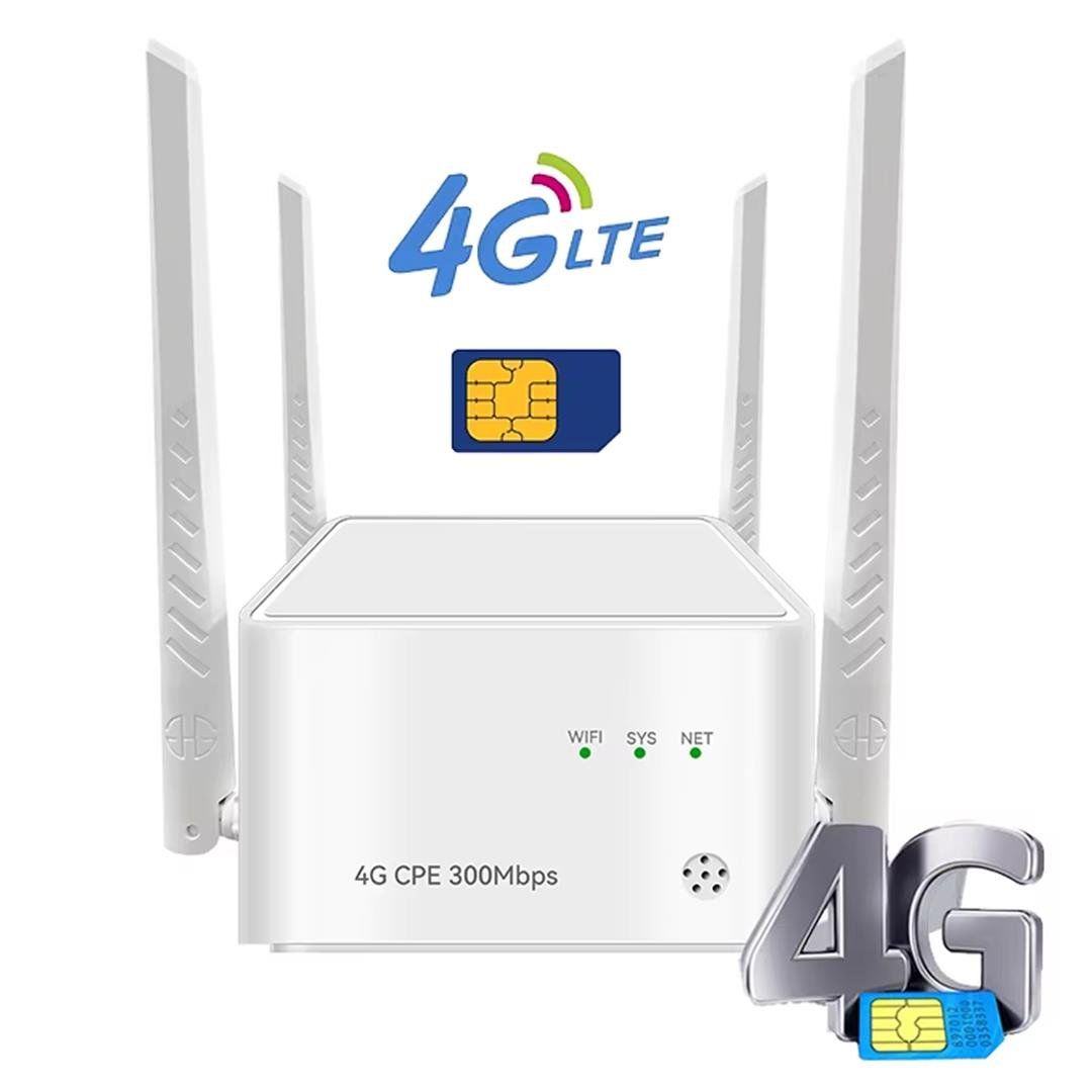 PowerMaster 300Mbps Kablosuz İç Mekan 4G/LTE Sim Kart Destekli Bağımsız Modem - Router